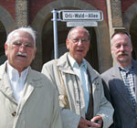 von links nach rechts sind Manfred Menzel, Peter Wald und Lothar Pollähne